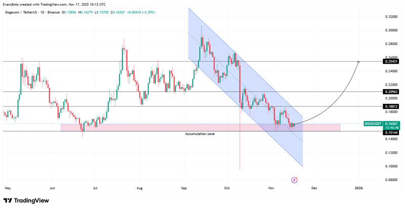 دوج کوین در آستانه جهش؟ بررسی حمایت کلیدی و اهداف 0.188 و 0.209 دلار
